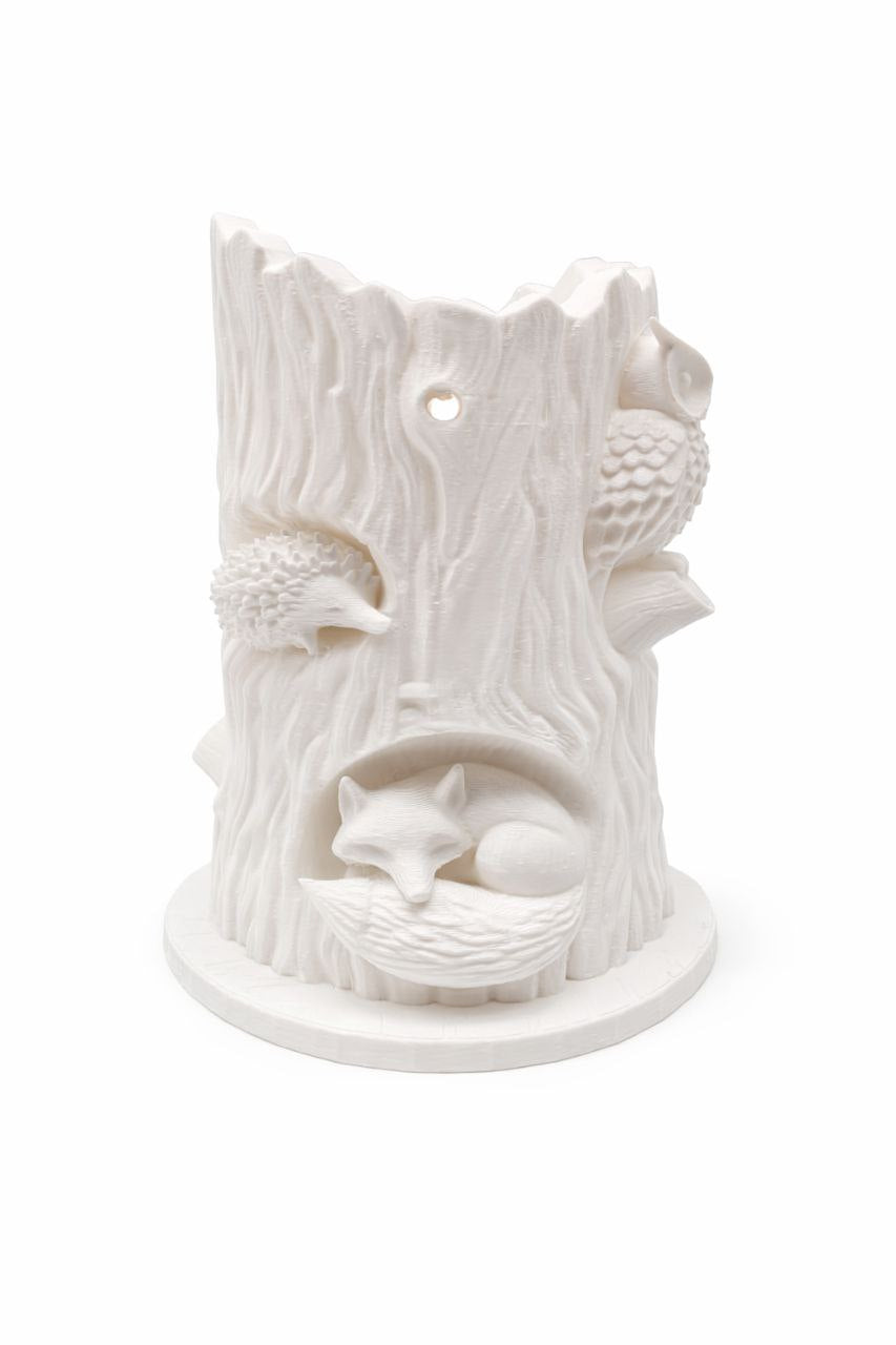 Tree Stump Pot 🌳✨ "Three Little Animals"