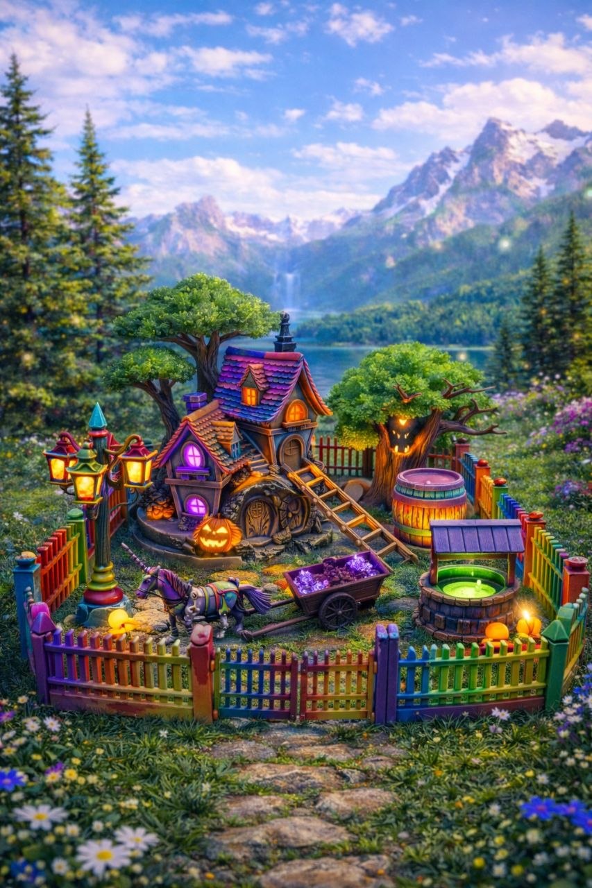 🌾 Build Your Own Fantasy Farm Set 🎨 | DIY Paint Kit for Kids & Adults
