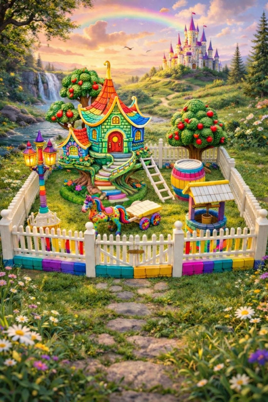 🌾 Build Your Own Fantasy Farm Set 🎨 | DIY Paint Kit for Kids & Adults
