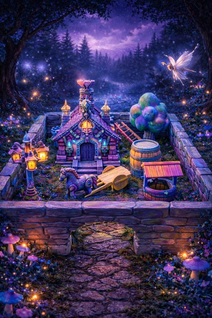 🌾 Build Your Own Fantasy Farm Set 2🎨 | DIY Paint Kit for Kids & Adults
