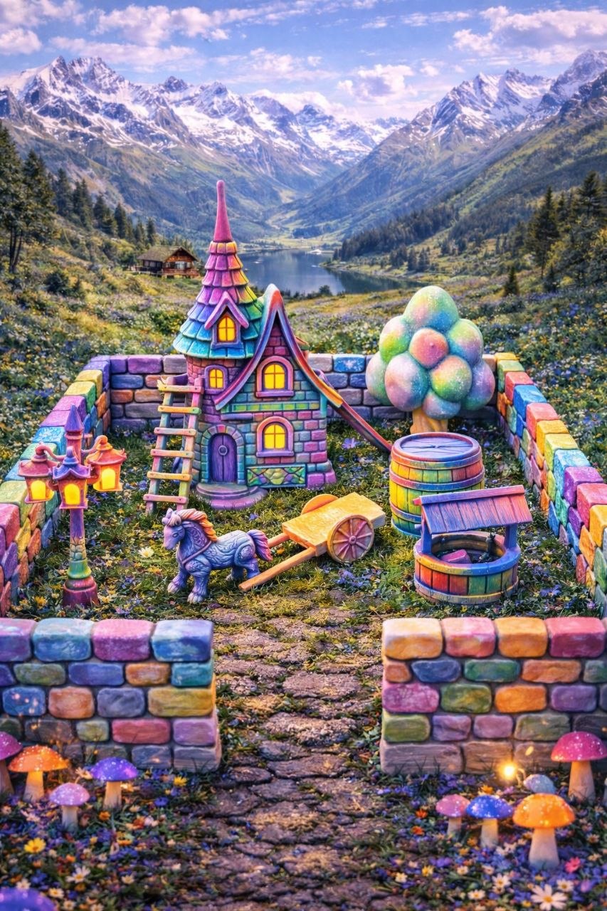 🌾 Build Your Own Fantasy Farm Set 2🎨 | DIY Paint Kit for Kids & Adults