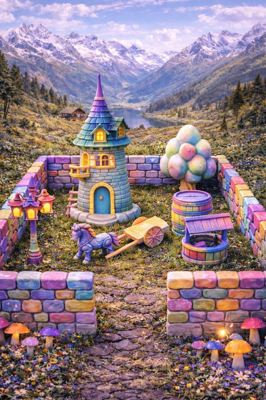 🌾 Build Your Own Fantasy Farm Set 2🎨 | DIY Paint Kit for Kids & Adults