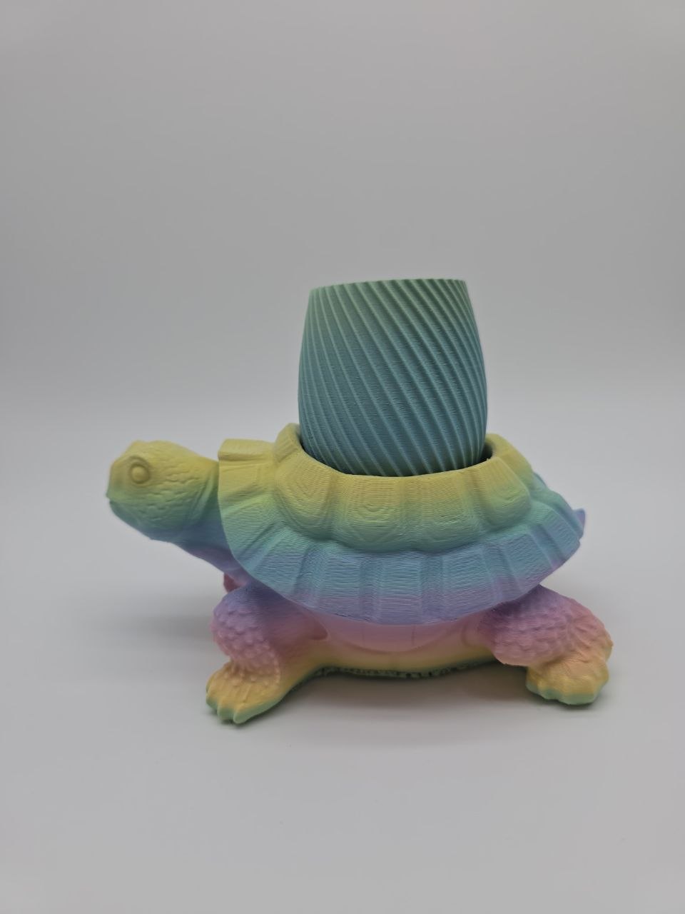 🌈 Rainbow Turtle Planter – Unique 3D Printed Pot 🐢✨Macaroon