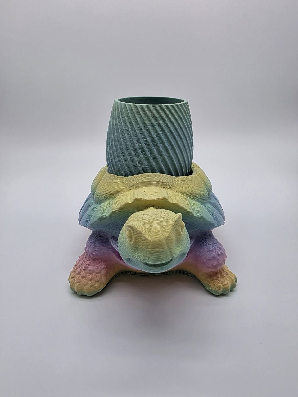 🌈 Rainbow Turtle Planter – Unique 3D Printed Pot 🐢✨Macaroon