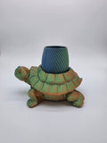 🌈 Rainbow Turtle Planter – Unique 3D Printed Pot 🐢✨Green, Blue, Orange