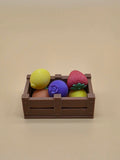 🍓 Magnetic Fruit Basket Set – Cute Fridge Organizer