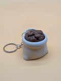 ☕️ Coffee Sack Clicker Keychain 🔑🖱️