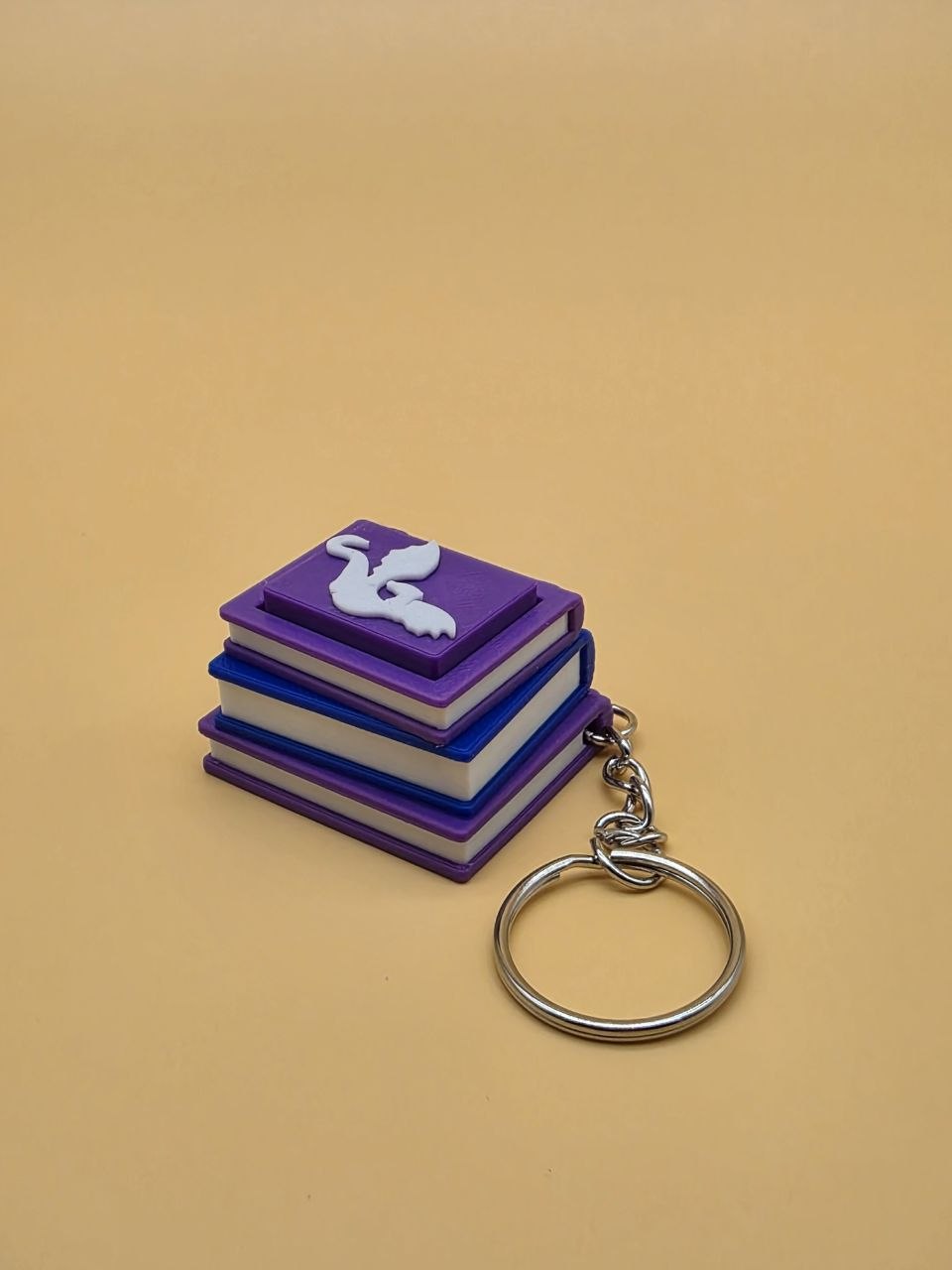 📚 Books Clicker Keychain 🔑🖱️ Violet