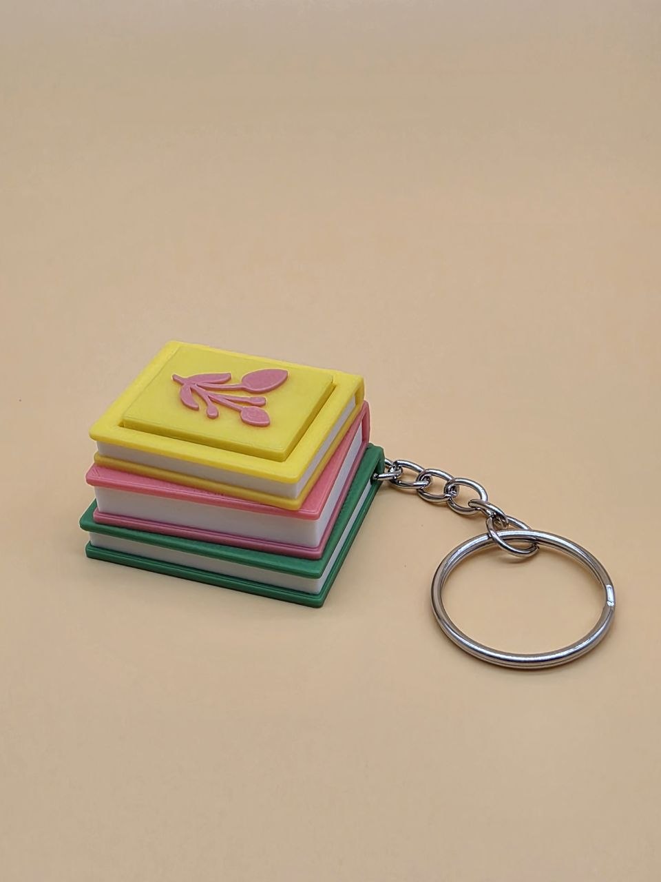 📚 Books Clicker Keychain 🔑🖱 Yellow