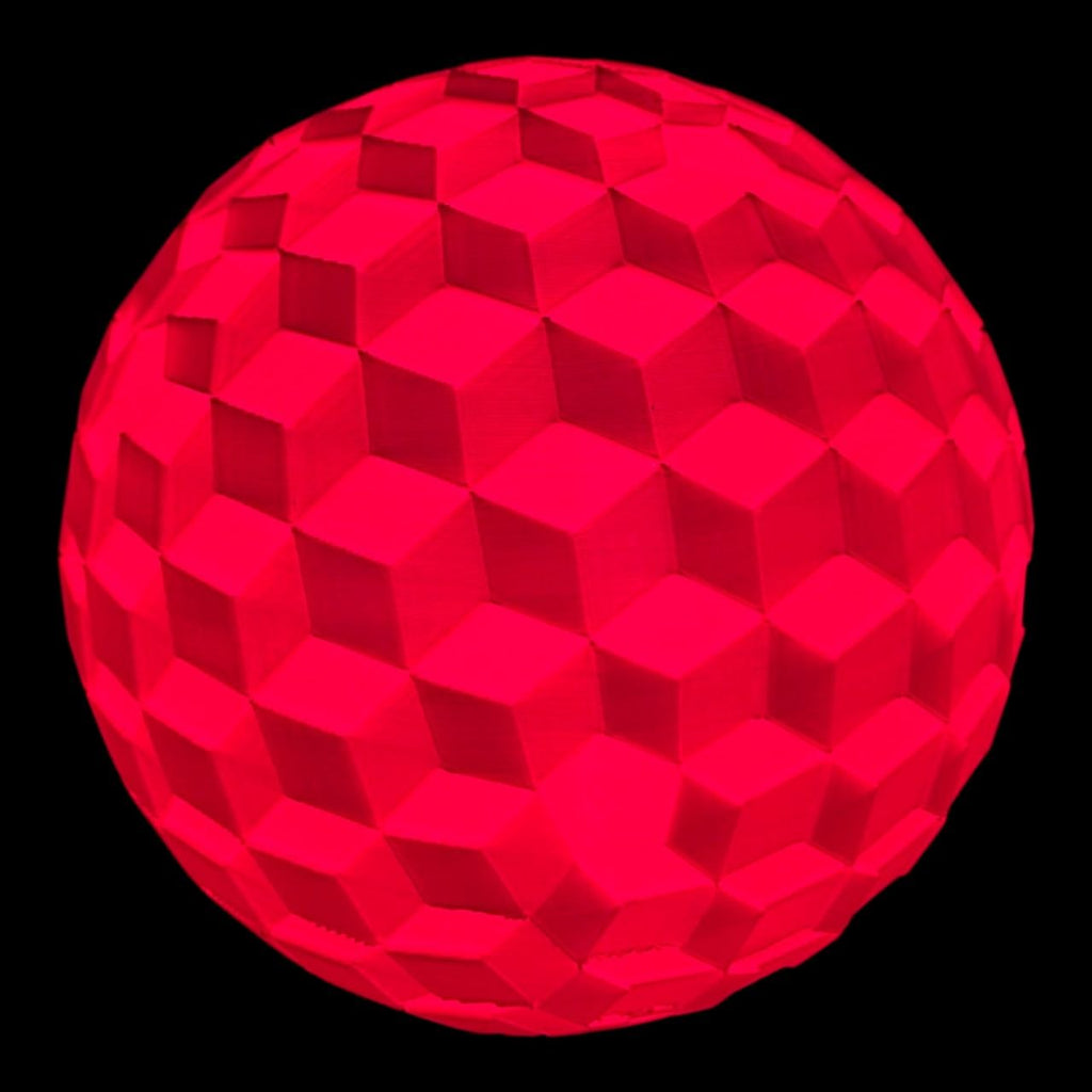 ✨ LumaSphere 3D Light 💡Glossy Red