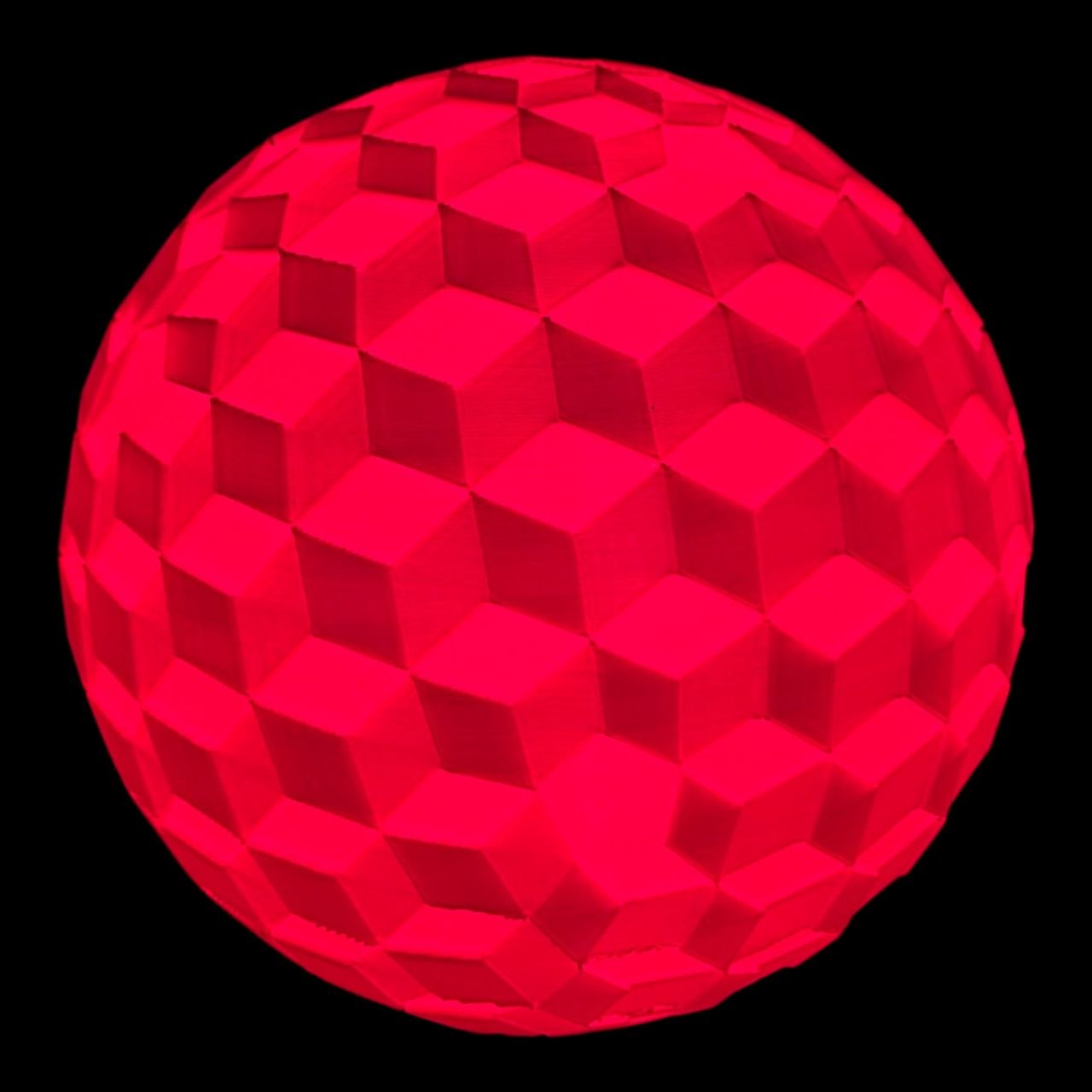 ✨ LumaSphere 3D Light 💡Glossy Red