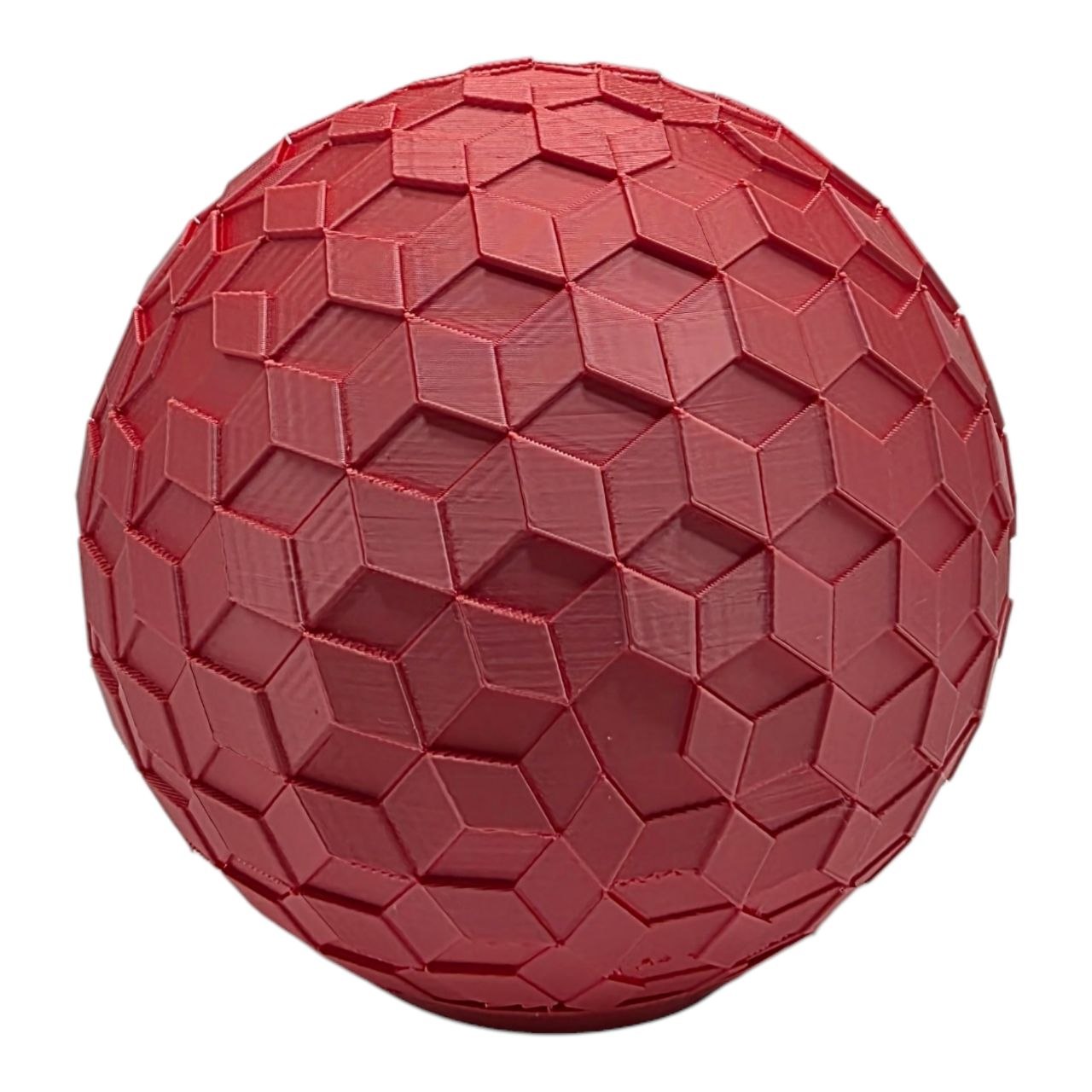 ✨ LumaSphere 3D Light 💡Glossy Red