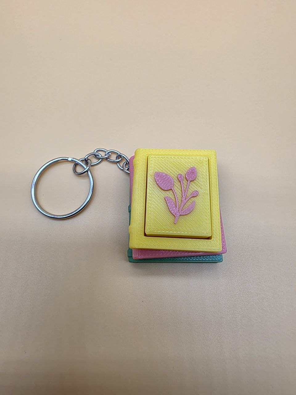 📚 Books Clicker Keychain 🔑🖱 Yellow