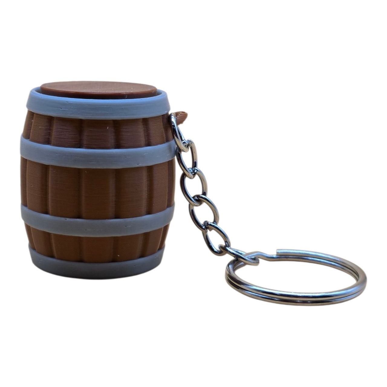 🛢️ Clicker Barrel Keychain – Fidget Anti-Stress Toy 🔑✨ | Satisfying Click