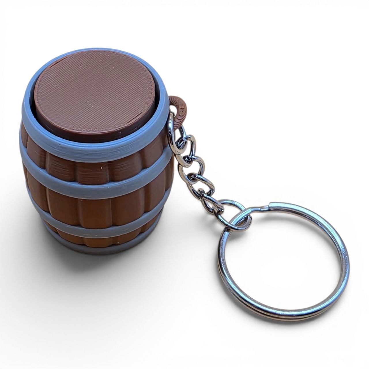 🛢️ Clicker Barrel Keychain – Fidget Anti-Stress Toy 🔑✨ | Satisfying Click