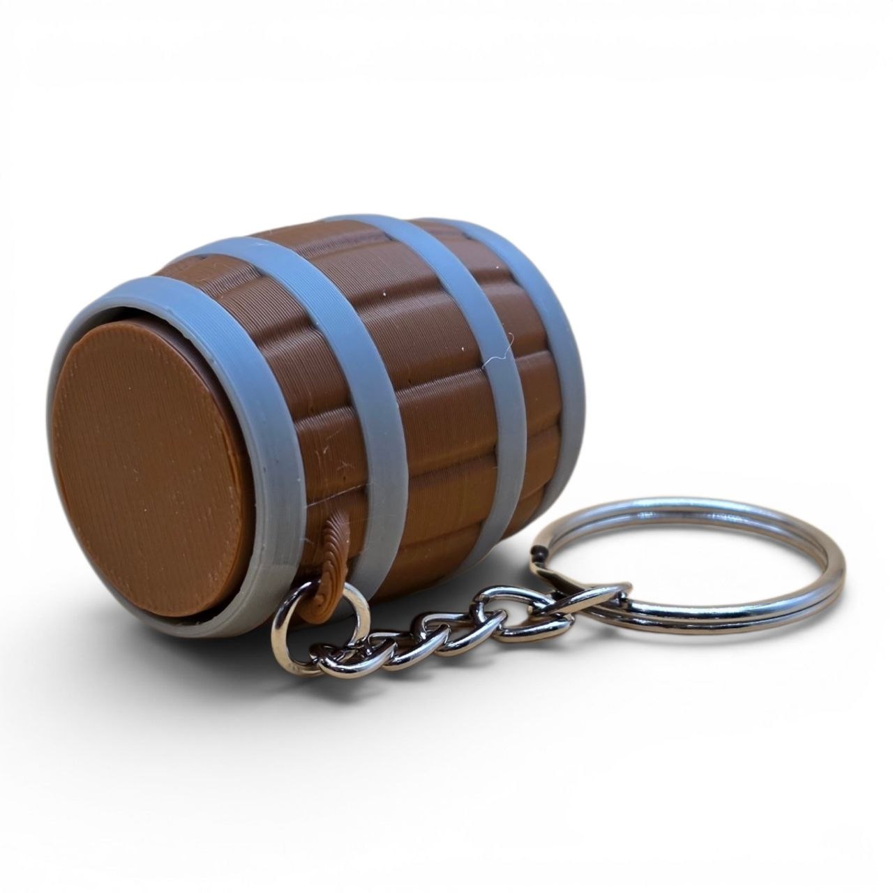 🛢️ Clicker Barrel Keychain – Fidget Anti-Stress Toy 🔑✨ | Satisfying Click