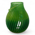 🕯️ Flow Spiral Candle Holder – Modern LED Light Lantern ✨ | Elegant Shadow Design | Green