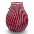 🕯️ Flow Spiral Candle Holder – Modern LED Light Lantern ✨ | Elegant Shadow Design | Pink