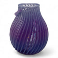 🕯️ Flow Spiral Candle Holder – Modern LED Light Lantern ✨ | Elegant Shadow Design | Violet